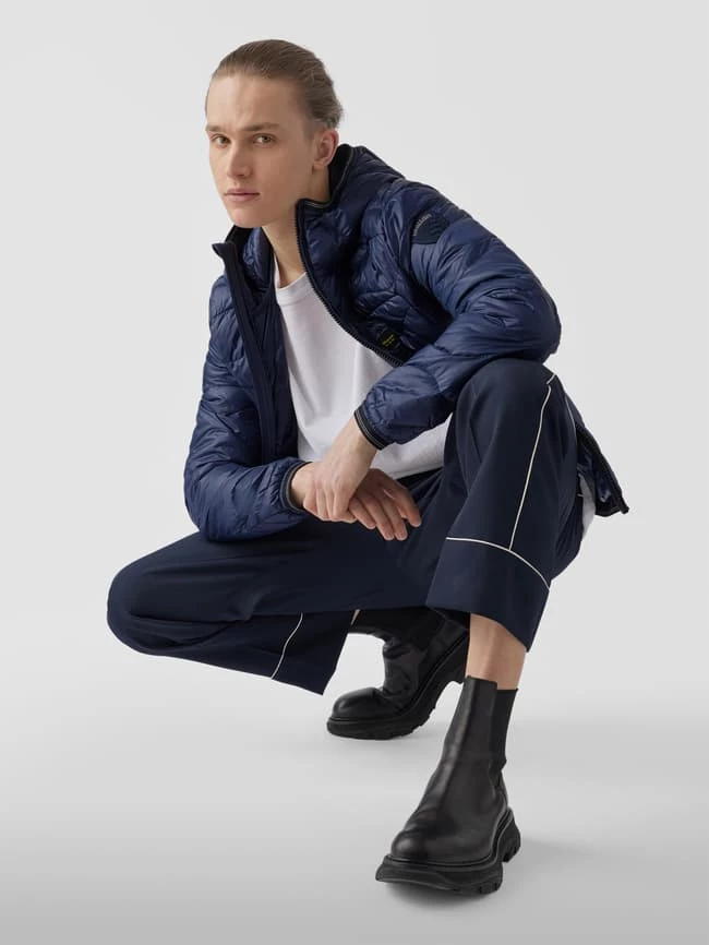 Aktion ? Blauer USA Daunenjacke Mit Kapuze - Marineblau ? 7 Aktion ? Blauer USA Daunenjacke Mit Kapuze - Marineblau ? – Bild 7