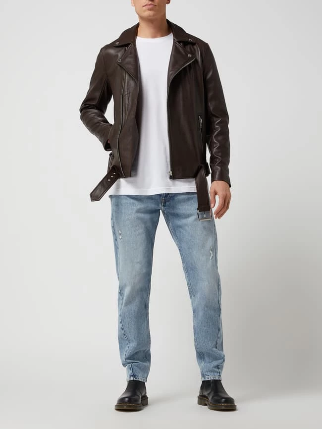 Neu ? YOUNG POETS SOCIETY Lederjacke Im Biker-Look Modell 'Joe' - Dunkelbraun ? 1 Neu ? YOUNG POETS SOCIETY Lederjacke Im Biker-Look Modell 'Joe' - Dunkelbraun ?