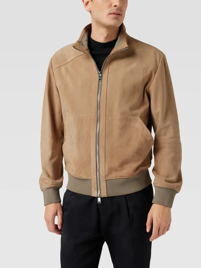 Beste Bewertungen von ? BOSS Lederjacke Mit Eingrifftaschen Modell 'Mika' - Beige ? 4 Beste Bewertungen von ? BOSS Lederjacke Mit Eingrifftaschen Modell 'Mika' - Beige ? – Bild 4